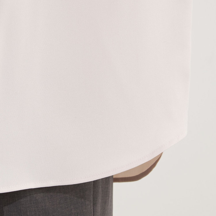 シルバーライン 【SL/長袖】アクセ付きブラウス/ピンクベージュ 赤淡色