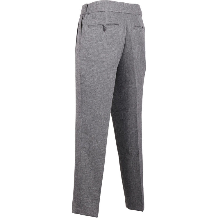 スーツセレクト 【RBC】【秋冬】2タックパンツ/グレー×ソリッド/ウエストシャーリング/ドローコード/裾上げ済仕様 グレー系(灰)