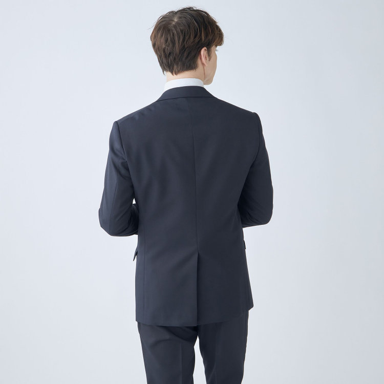 ブラックライン 【KSW】【年間】2釦シングルスーツ 0タック/ネイビー/※裾上げ必要 紺濃色