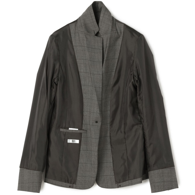 シルバーライン 【SL】【年間】1釦シングル 2Way スカート&パンツスーツ/グレー×チェック/ウエストシャーリング仕様/ウォッシャブル/※パンツ裾上げ済仕様 グレー中間