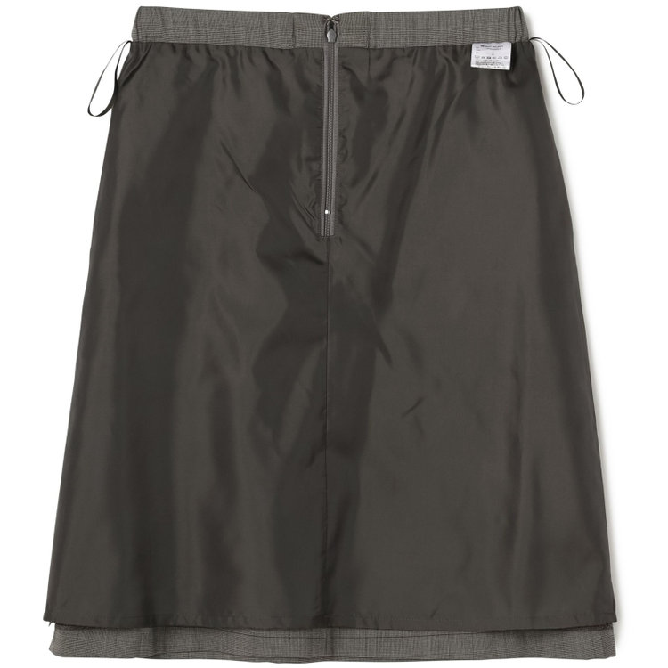 シルバーライン 【SL】【年間】1釦シングル 2Way スカート&パンツスーツ/グレー×チェック/ウエストシャーリング仕様/ウォッシャブル/※パンツ裾上げ済仕様 グレー中間