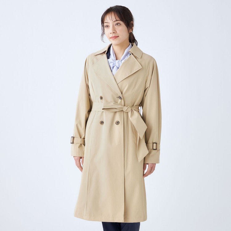 特価品セ SUIT SELECT×Samantha Thavasa】バックプリーツ トレンチコート ジャケット・アウター