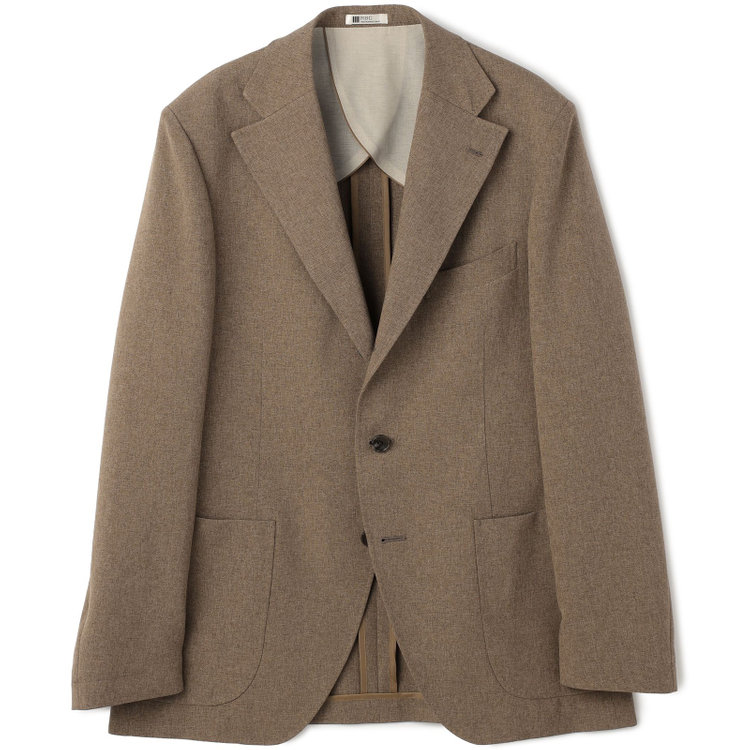 シルバーライン 【RBC】【春夏】3釦段返りジャケット/ベージュ/パッチポケット/4S SUSTAINABILITY&ECOLOGY FABRIC 茶中間