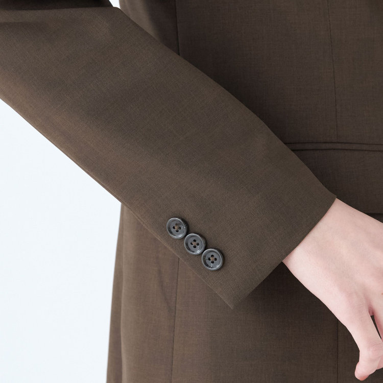 シルバーライン 【SL】【年間】1釦ジャケット/ブラウン/ウォッシャブル 茶中間