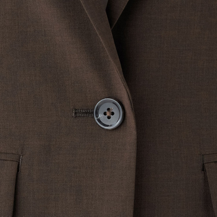シルバーライン 【SL】【年間】1釦ジャケット/ブラウン/ウォッシャブル 茶中間
