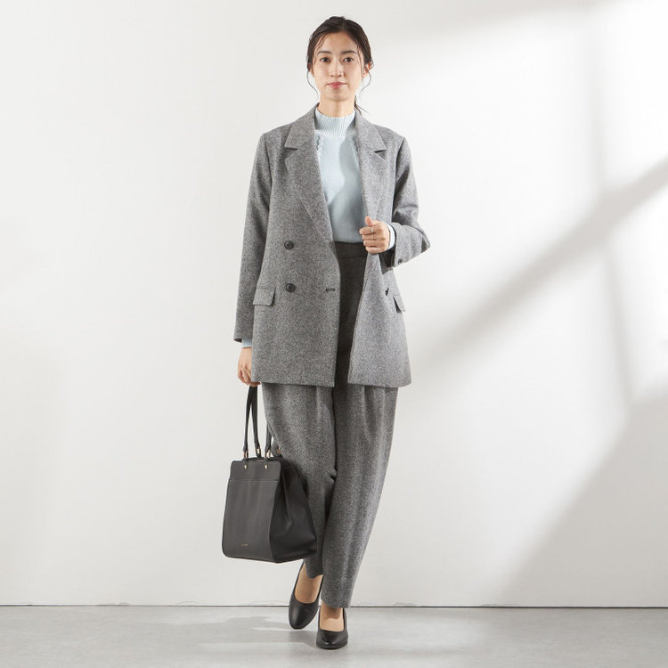 ブラックライン 【BLACK LINE】2タックバレルパンツ/グレー/※裾上げ済み仕様 グレー中間