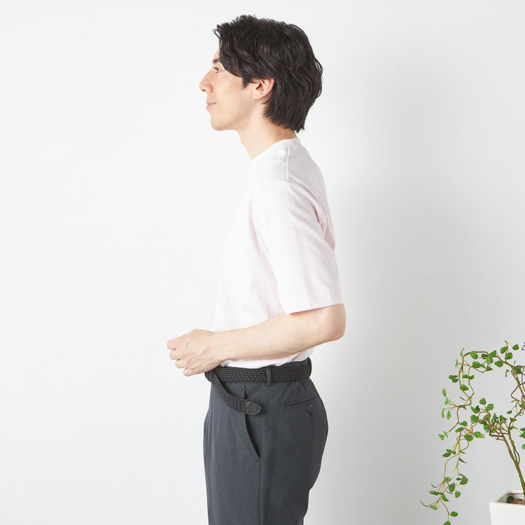 シルバーライン 【発送在庫あり】【スーツ屋が作った】BIZ Tシャツ/ピンク 赤淡色