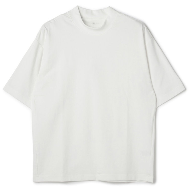 スーツセレクト 【RBC/五分袖】プレミアムコットンTシャツ / モックネック / ホワイト 白