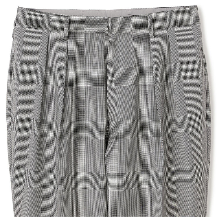 シルバーライン 【Take.it.easy】【秋冬】2タックワイドパンツ/グレンチェック/CANONICO 1663 fabric made in italy/※裾上げ必要 その他
