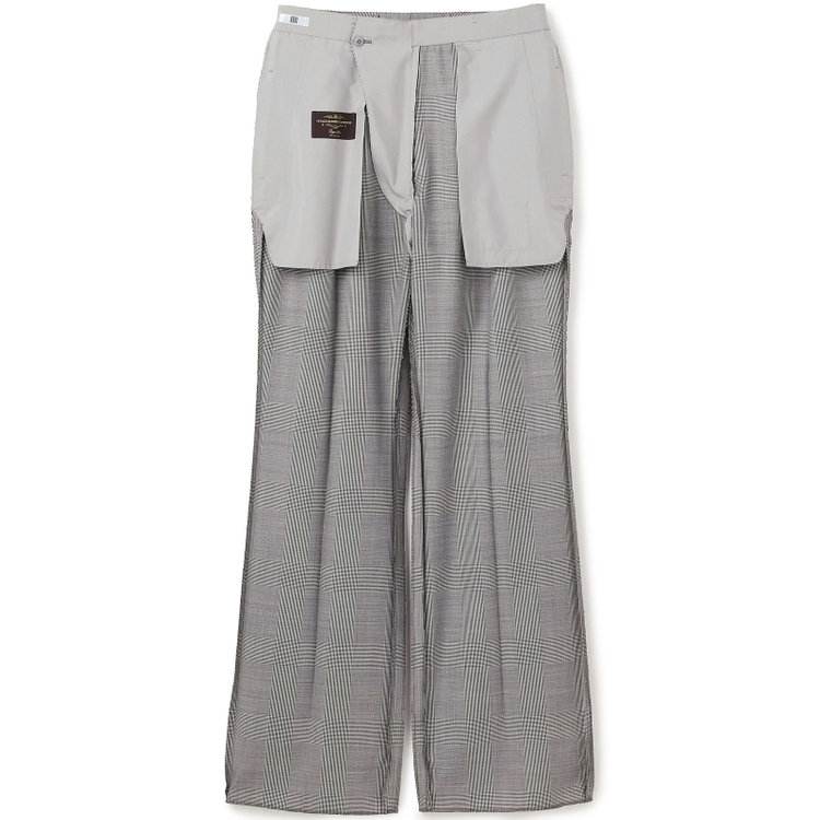シルバーライン 【Take.it.easy】【秋冬】2タックワイドパンツ/グレンチェック/CANONICO 1663 fabric made in italy/※裾上げ必要 その他