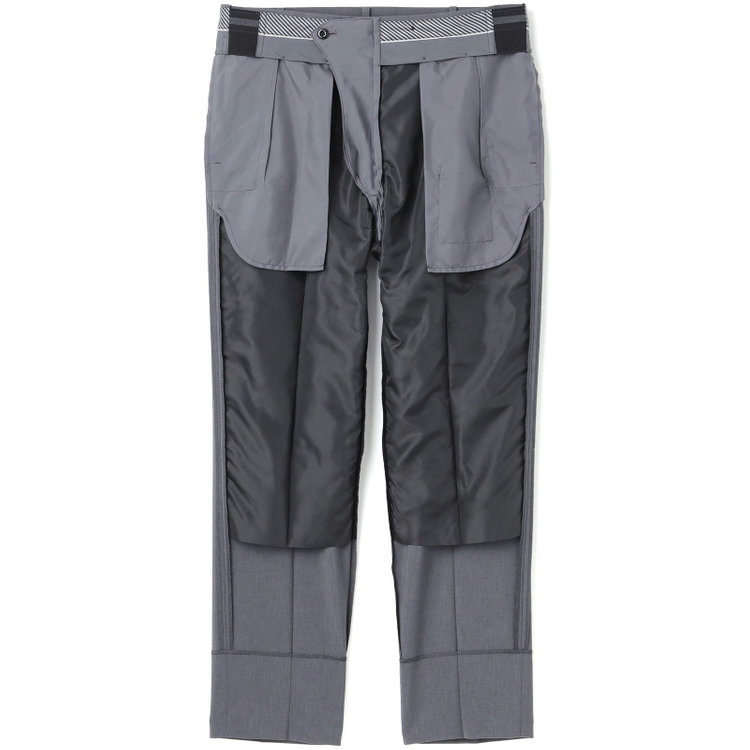 シルバーライン 【RBC】【春夏】2釦シングルスーツ 1タック/グレー/ウエストムーブ/4S AIR SUSTAINABILITY&ECOLOGY FABRIC/COOL MAX/※パンツ裾上げ済仕様 グレー中間
