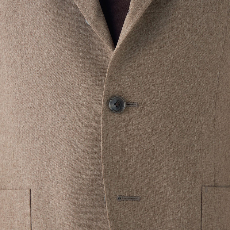 シルバーライン 【RBC】【春夏】3釦段返りジャケット/ベージュ/パッチポケット/4S SUSTAINABILITY&ECOLOGY FABRIC 茶中間