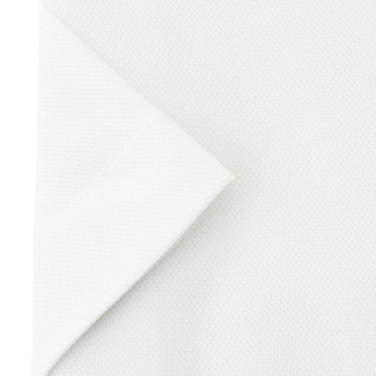 ブラックライン 【発送在庫あり】【BLACK LINE/半袖】ホリゾンタルワイドワイシャツ/ホワイトドビー/「4S」スーパーノンアイロン・ストレッチ 白