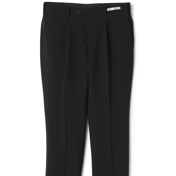 シルバーライン 【CLASSICO TAPERED】【春夏】1タックテーパードパンツ/ブラック/4S SUSTAINABILITY&ECOLOGY FABRIC/※裾上げ済仕様 黒