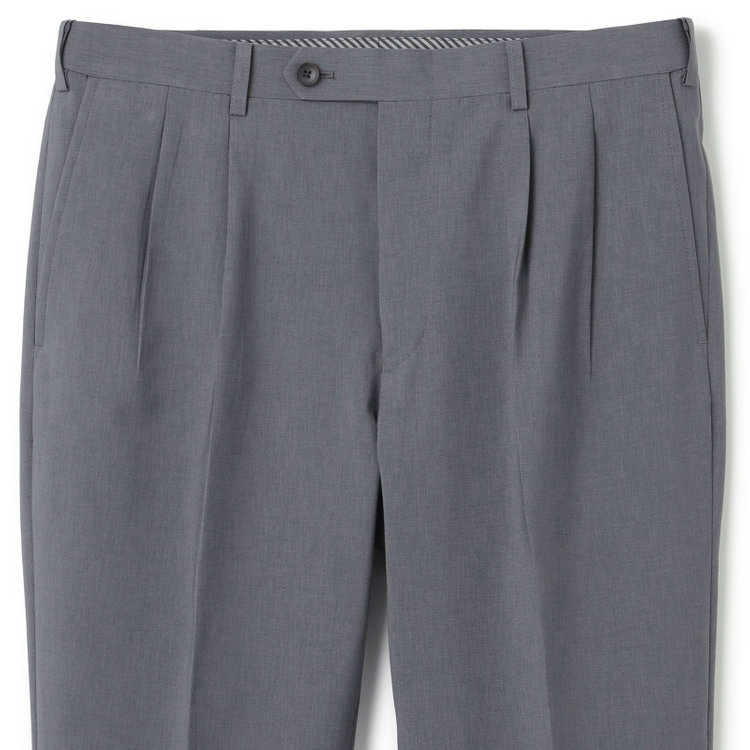 シルバーライン 【RBC】【春夏】2釦シングルスーツ 1タック/グレー/ウエストムーブ/4S AIR SUSTAINABILITY&ECOLOGY FABRIC/COOL MAX/※パンツ裾上げ済仕様 グレー中間