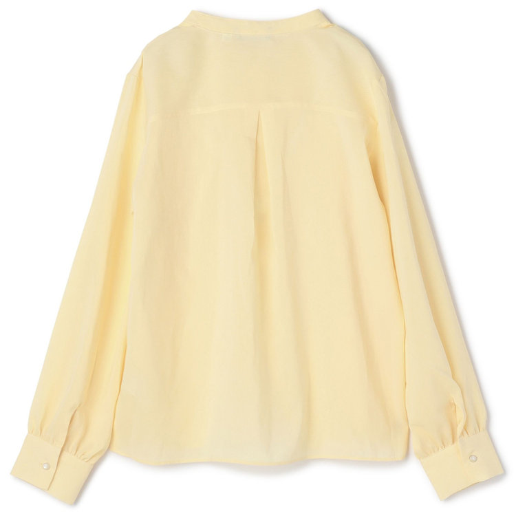 シルバーライン 【SL/長袖】バンドカラー比翼仕様/イエロー/「ストレッチ」「通気性」「吸水・速乾」 黄中間