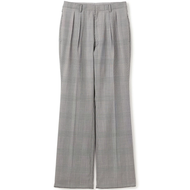 シルバーライン 【Take.it.easy】【秋冬】2タックワイドパンツ/グレンチェック/CANONICO 1663 fabric made in italy/※裾上げ必要 その他