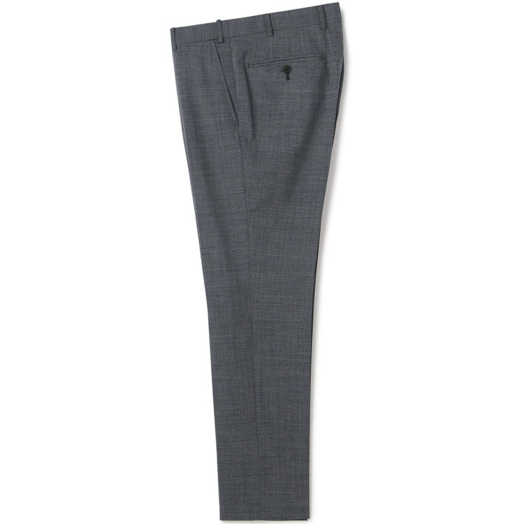 シルバーライン 【4S CROSS】【春夏】セットアップパンツ 0タック/グレー/ウエストムーブ/※裾上げ済仕様 グレー中間