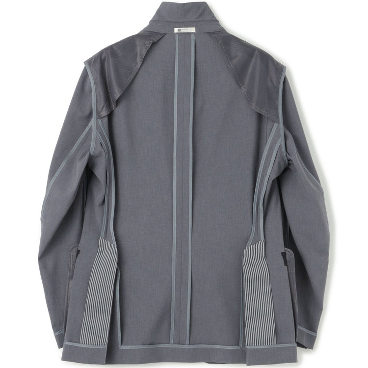 シルバーライン 【RBC】【春夏】2釦シングルスーツ 1タック/グレー/ウエストムーブ/4S AIR SUSTAINABILITY&ECOLOGY FABRIC/COOL MAX/※パンツ裾上げ済仕様 グレー中間
