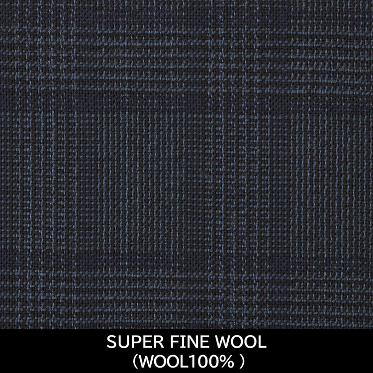 スーツセレクト 【国内縫製】【WOMEN'S】【パターンオーダー】【RELAX TAPERED】【春夏】スーツ/ネイビー×チェック/SUPER FINE WOOL (WOOL100%) 紺中間