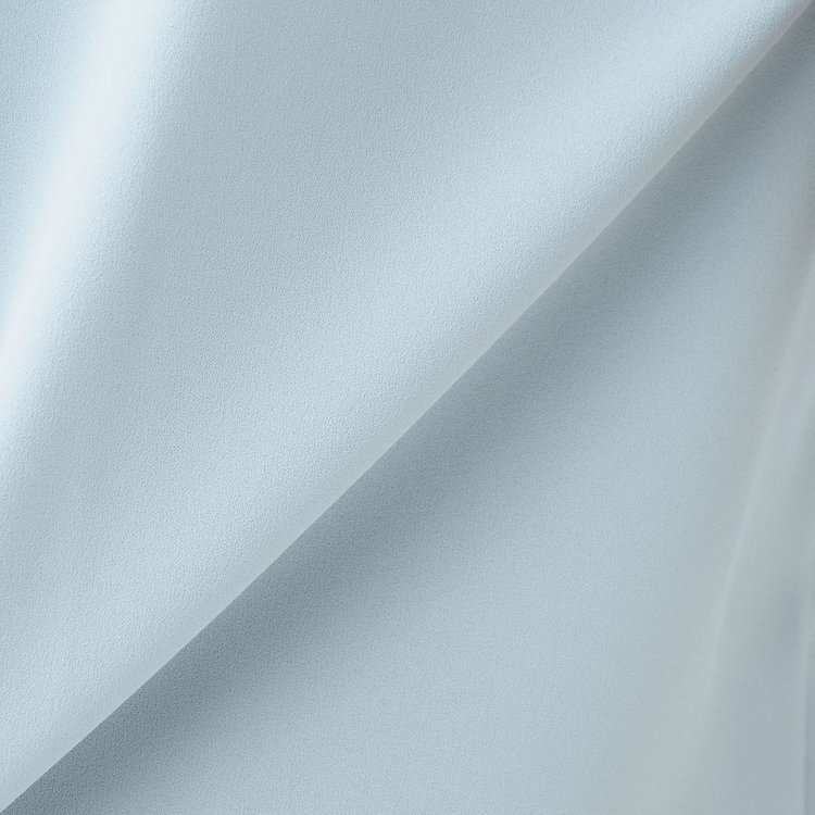 シルバーライン 【SILVER LINE/5分袖】バンドカラーブラウス/ブルー 青淡色