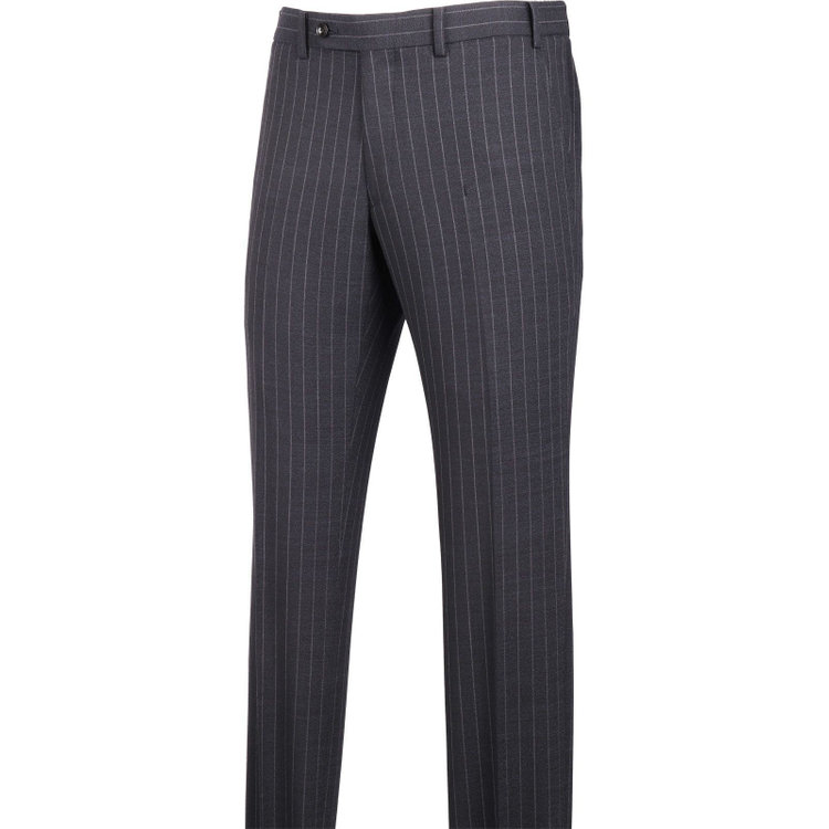 スーツセレクト 【WEB限定/OUTLET】【SLIM TAPERED_2】【春夏】2釦シングルスーツ 0タック/ネイビー×ストライプ/4S SUSTAINABILITY&ECOLOGY FABRIC ネイビー系(紺)