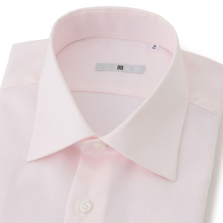 シルバーライン 【発送在庫あり】【SILVER LINE】【形態安定】ワイドカラーワイシャツ/ピンク 赤淡色