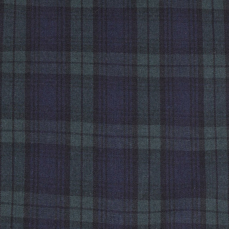 ブラックライン 【発送在庫あり】【BLACK LINE】【形態安定】ウイングカラードレスワイシャツ/ブラックウォッチ(ブラック＆ネイビー＆グリーン×チェック) グリーン系(緑)