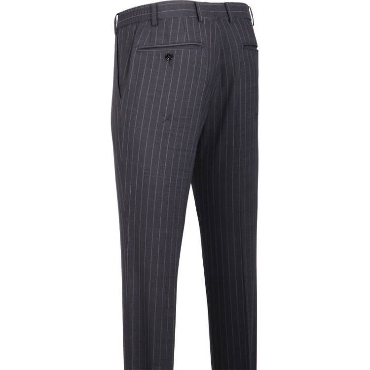 スーツセレクト 【WEB限定/OUTLET】【SLIM TAPERED_2】【春夏】2釦シングルスーツ 0タック/ネイビー×ストライプ/4S SUSTAINABILITY&ECOLOGY FABRIC ネイビー系(紺)