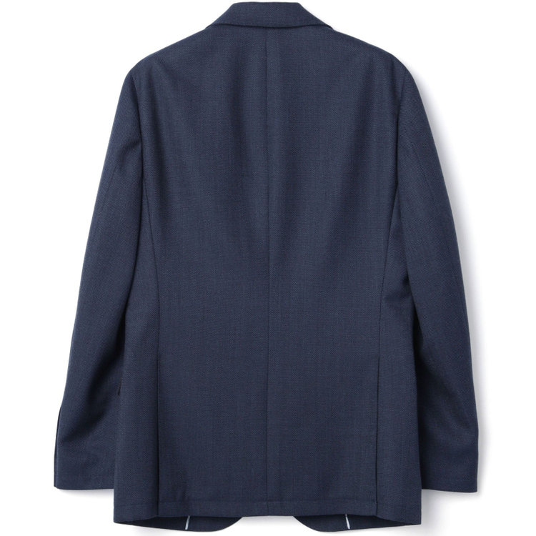 シルバーライン 【RBC】【秋冬】ウールブレンド2釦ジャケット/ネイビー×バーズアイ 紺中間