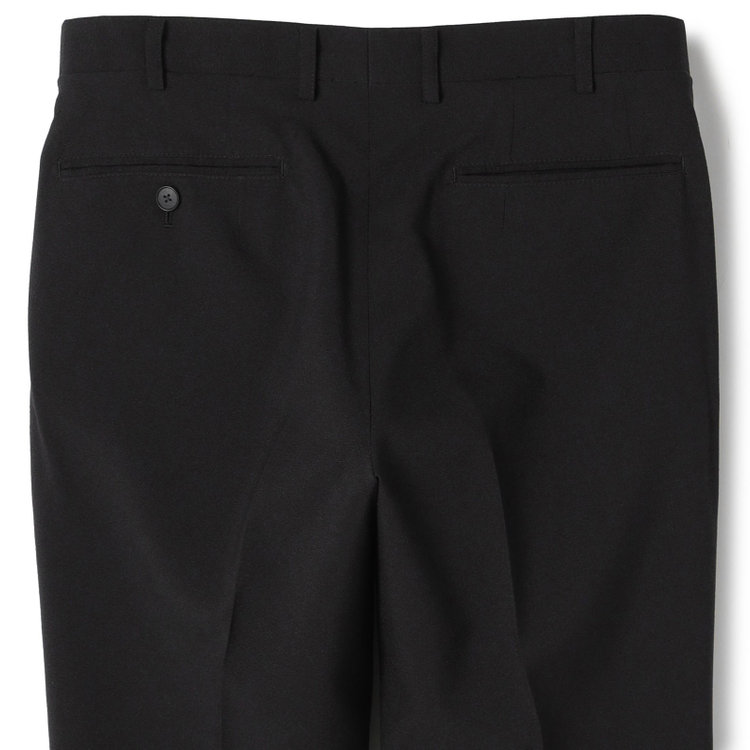シルバーライン 【CLASSICO TAPERED】【春夏】1タックテーパードパンツ/ブラック/4S SUSTAINABILITY&ECOLOGY FABRIC/※裾上げ済仕様 黒