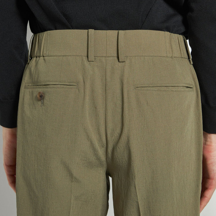 シルバーライン 【RBC】【春夏】2タックパンツ/カーキ/ウエストシャーリング仕様/4S AIR/※裾上げ必要 緑中間