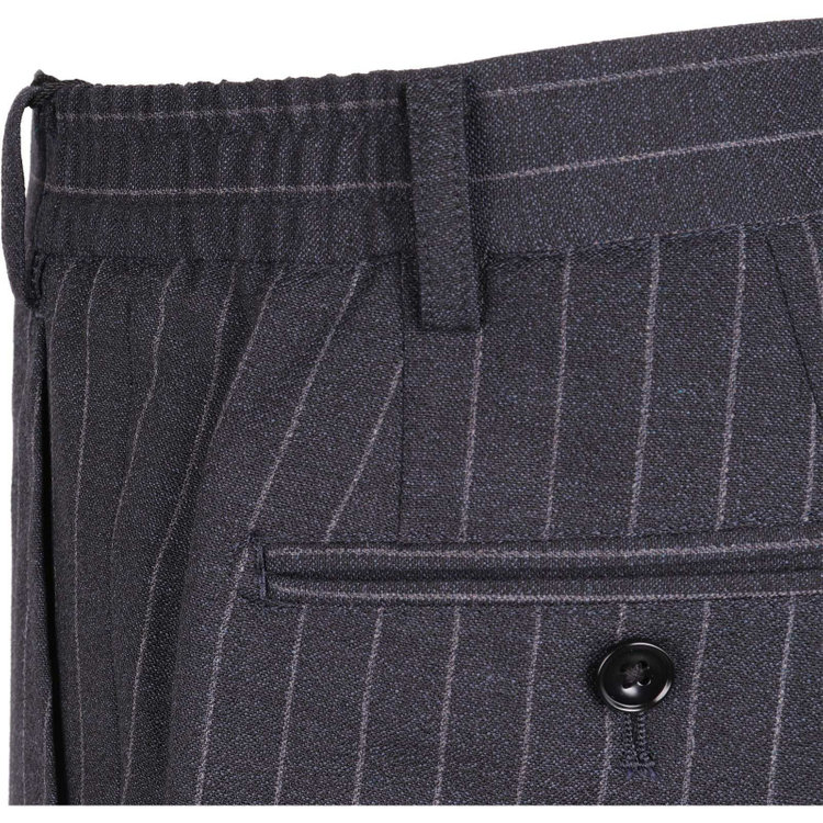 スーツセレクト 【WEB限定/OUTLET】【SLIM TAPERED_2】【春夏】2釦シングルスーツ 0タック/ネイビー×ストライプ/4S SUSTAINABILITY&ECOLOGY FABRIC ネイビー系(紺)