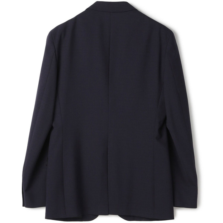 ブラックライン 【SLIM TAPERED_2】【春夏】2釦シングルスーツ 0タック/ネイビー×シャドー/ウエストシャーリング/4S SUSTAINABILITY&ECOLOGY FABRIC/※パンツ裾上げ済仕様 紺中間