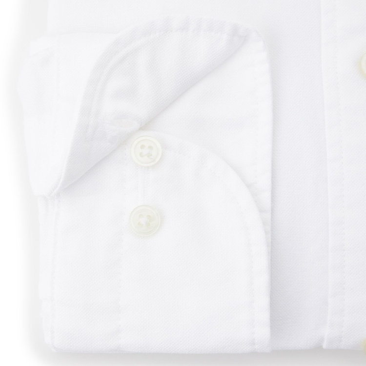 SUIT SELECT　アウトレット 【WEB限定/OUTLET/汚れ・キズ等有】【CLASSICO TAPERED】ボタンダウンドレスワイシャツ/ホワイト 白