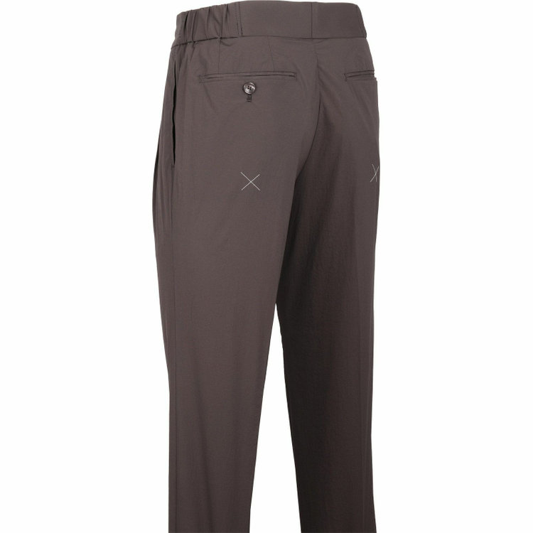 スーツセレクト 【WEB限定/OUTLET】【RBC】【春夏】スペアパンツ付き/2WAYワイドラペル＆ノーカラー2釦シングルスーツ 1タック＆2タック/ブラウングレー/ドローコード&ウエストシャーリング/※パンツ裾上げ済仕様/ウォッシャブル グレー系(灰)