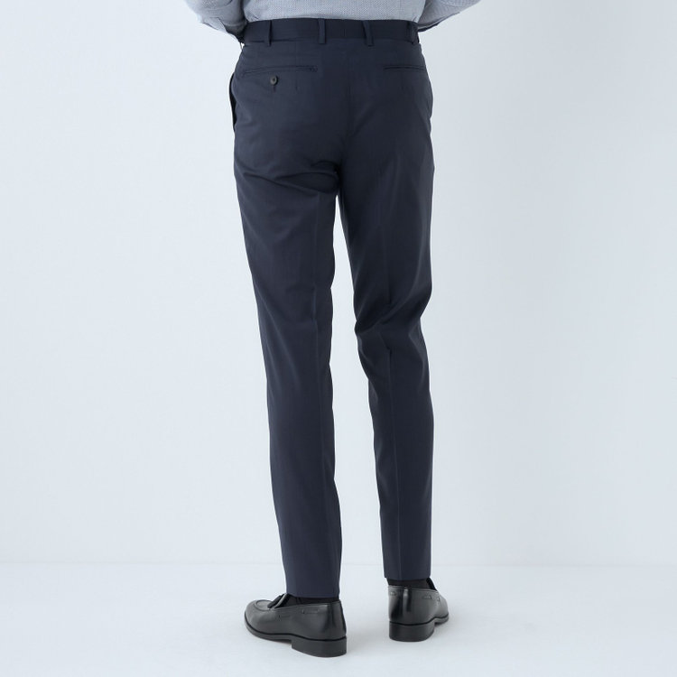 シルバーライン 【発送在庫あり】【CLASSICO TAPERED】【春夏】2釦シングルスーツ 1タック/ネイビー/ウエストムーブ/REDA ACTIVE/NEW ZEALAND MERINO/SHOWER CLEAN/※パンツ裾上げ済仕様 紺濃色