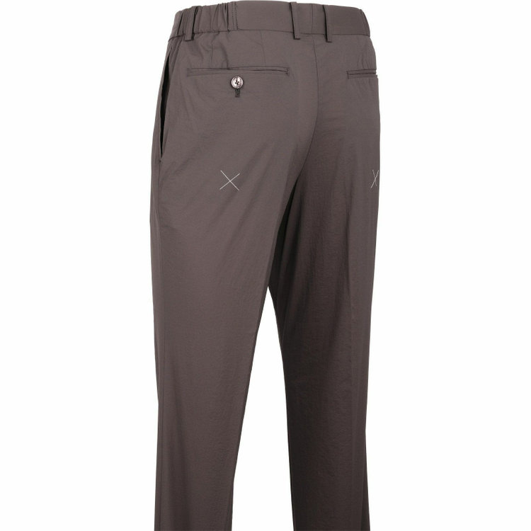 スーツセレクト 【WEB限定/OUTLET】【RBC】【春夏】スペアパンツ付き/2WAYワイドラペル＆ノーカラー2釦シングルスーツ 1タック＆2タック/ブラウングレー/ドローコード&ウエストシャーリング/※パンツ裾上げ済仕様/ウォッシャブル グレー系(灰)