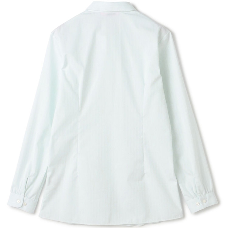 ソノタ 【SUIT SELECT×Samantha Thavasa】【長袖】リボン&フリル取り外しスキッパー/ミント×ドビーストライプ 緑淡色