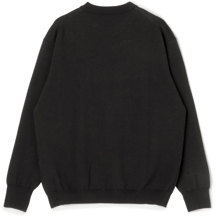 スーツセレクト 【RBC】BIZ KNIT クルーネック/ブラック 黒