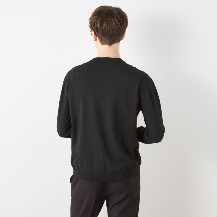 スーツセレクト 【RBC】BIZ KNIT クルーネック/ブラック 黒