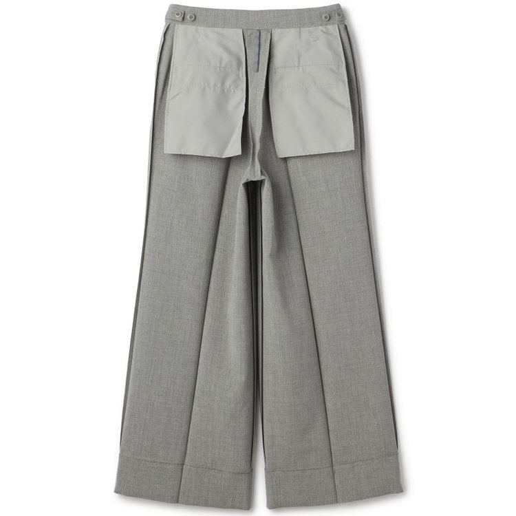 シルバーライン 【RELAX WIDE】【年間】 ダブルジャケットワイドパンツスーツ/ライトグレー/4S SUSTAINABILITY&ECOLOGY FABRIC/※パンツ裾上げ済仕様 グレー淡色