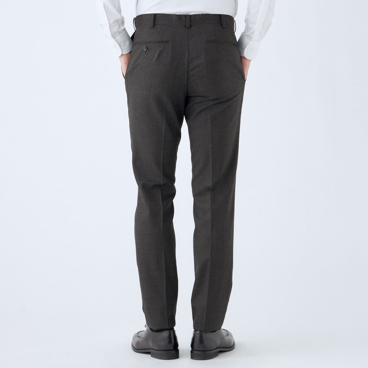 シルバーライン 【CLASSICO TAPERED】【秋冬】6釦2掛けダブルスーツ 2タック/グレー/ウエストムーブ/NEW ZEALAND WOOL MIX/※裾上げ必要 グレー濃色