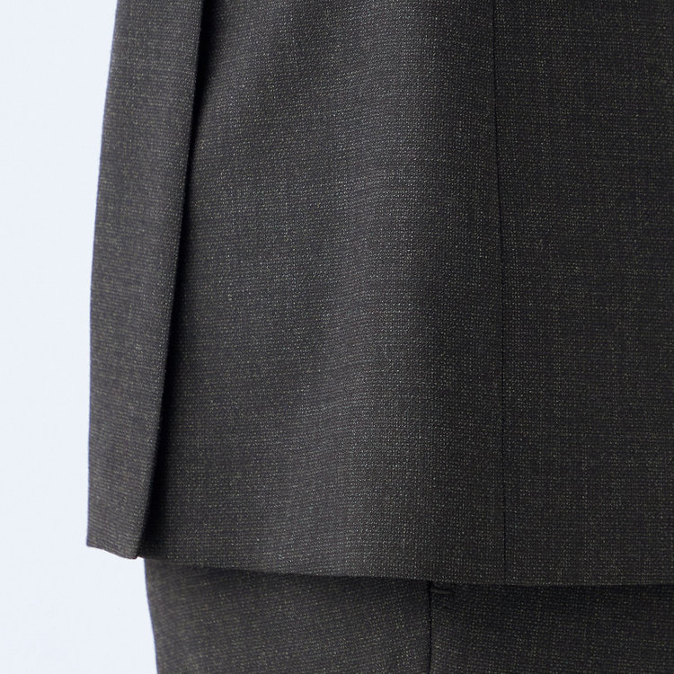 シルバーライン 【CLASSICO TAPERED】【秋冬】6釦2掛けダブルスーツ 2タック/グレー/ウエストムーブ/NEW ZEALAND WOOL MIX/※裾上げ必要 グレー濃色