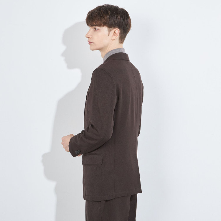 ソノタ 【BLACK LINE】【秋冬】2釦ジャケット/ブラウン 茶中間