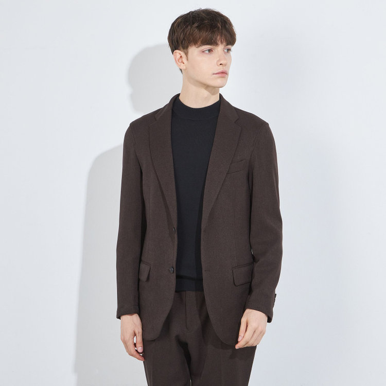 ソノタ 【BLACK LINE】【秋冬】2釦ジャケット/ブラウン 茶中間