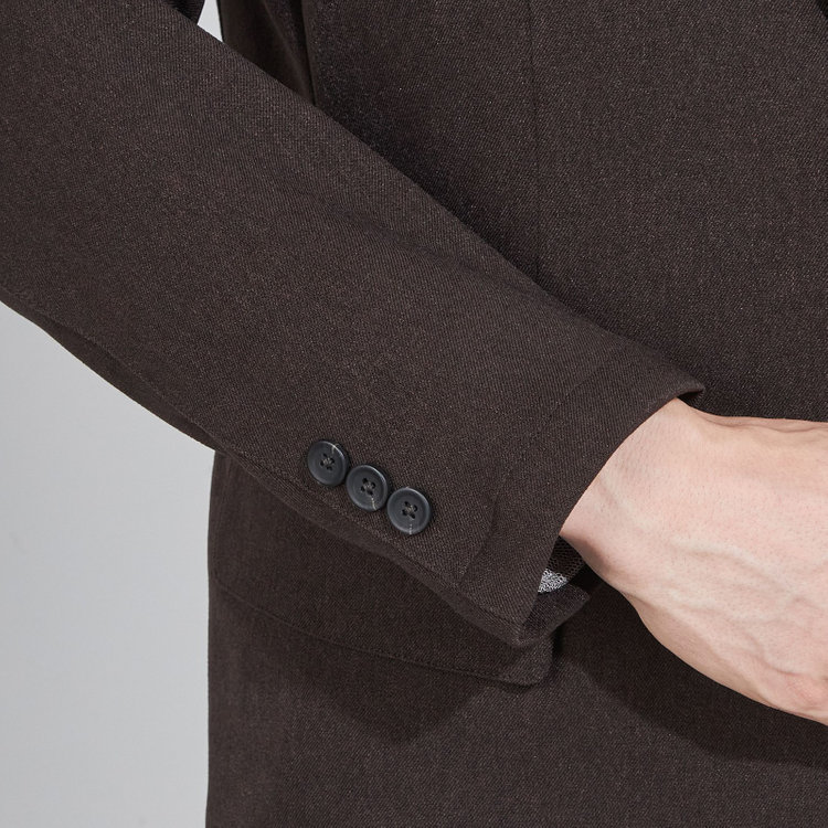 ソノタ 【BLACK LINE】【秋冬】2釦ジャケット/ブラウン 茶中間