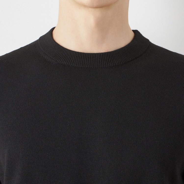 スーツセレクト 【RBC】BIZ KNIT クルーネック/ブラック 黒