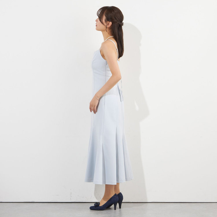 サマンサ 【SUIT SELECT×Samantha Thavasa】【年間】レースアップマーメイドキャミワンピ/ライトグレー グレー淡色