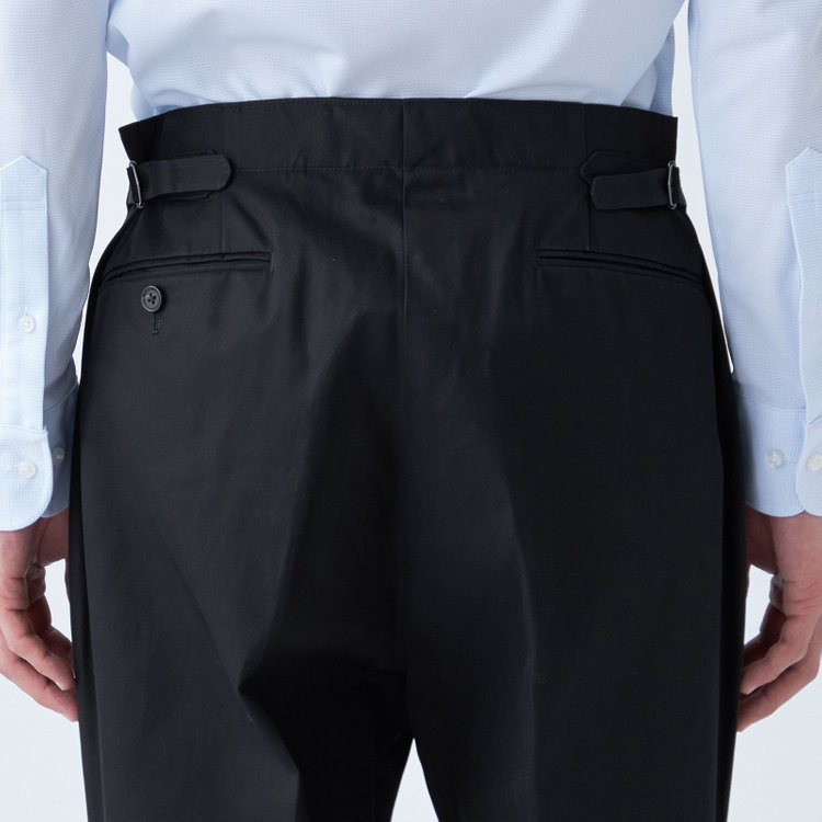 シルバーライン 【発送在庫あり】【Just Loose】コットンパンツ 2タック/ネイビー/VENTILE since1963/※裾上げ必要 紺濃色